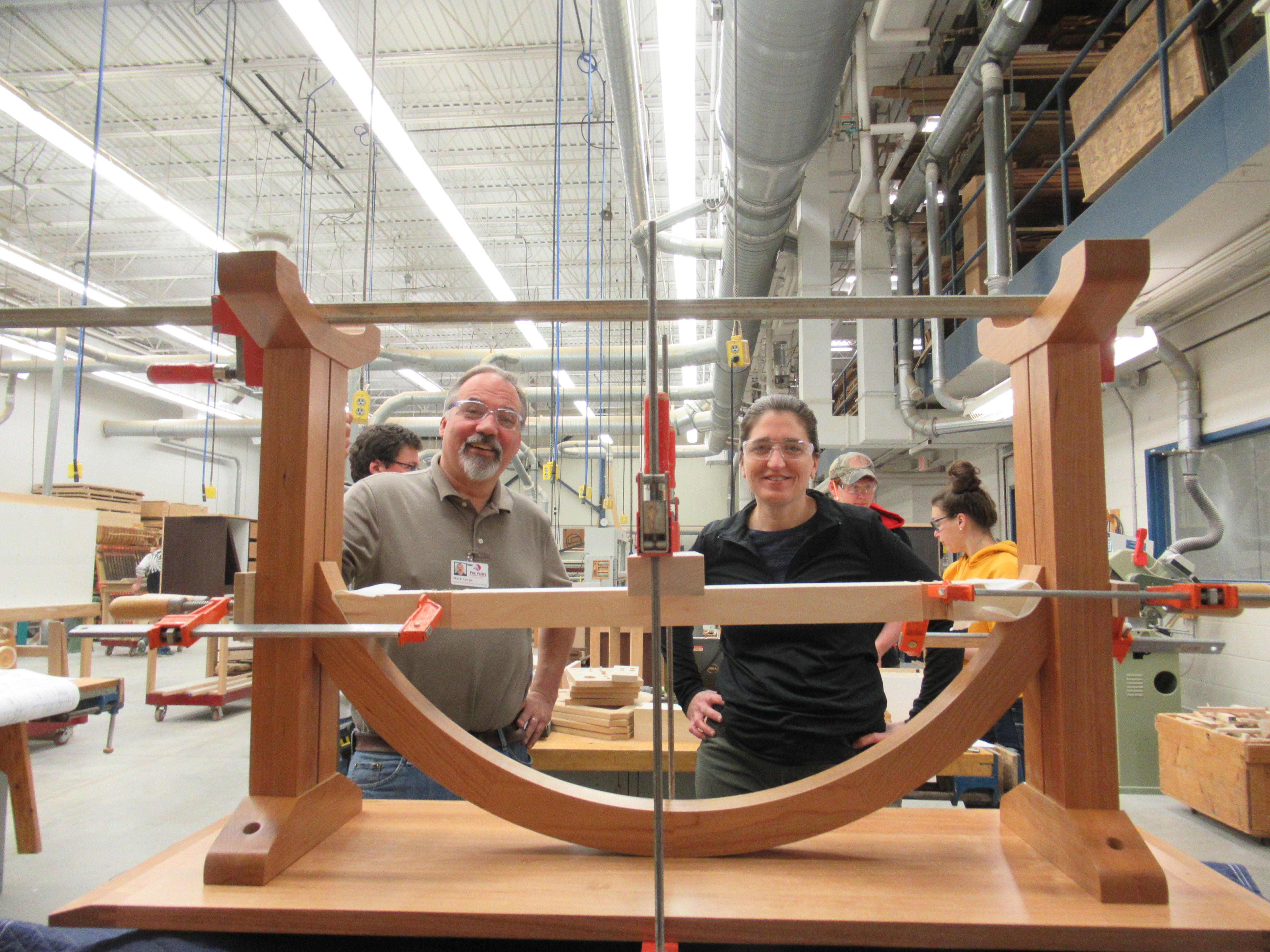 Mark Lorge, Fox Valley Technical College, and Staci Sievert, Seymour High School