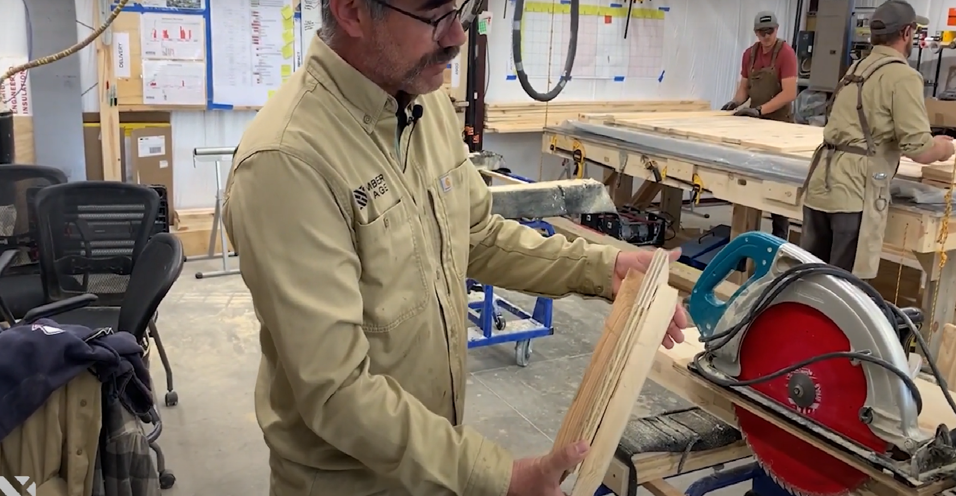 Screenshot behind the scenes at Timber Age Systems