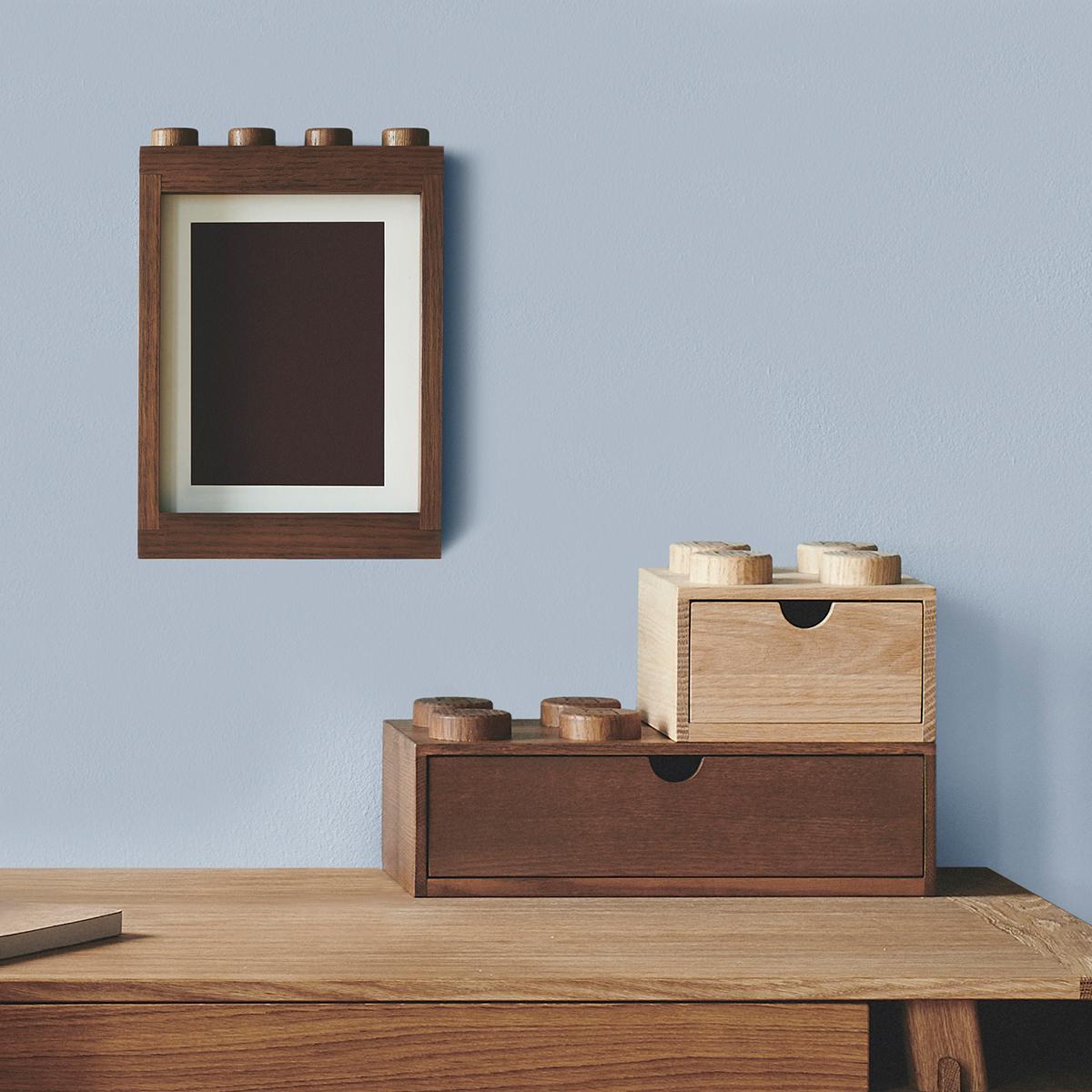 Lego life-sized wooden furniture is stackable.