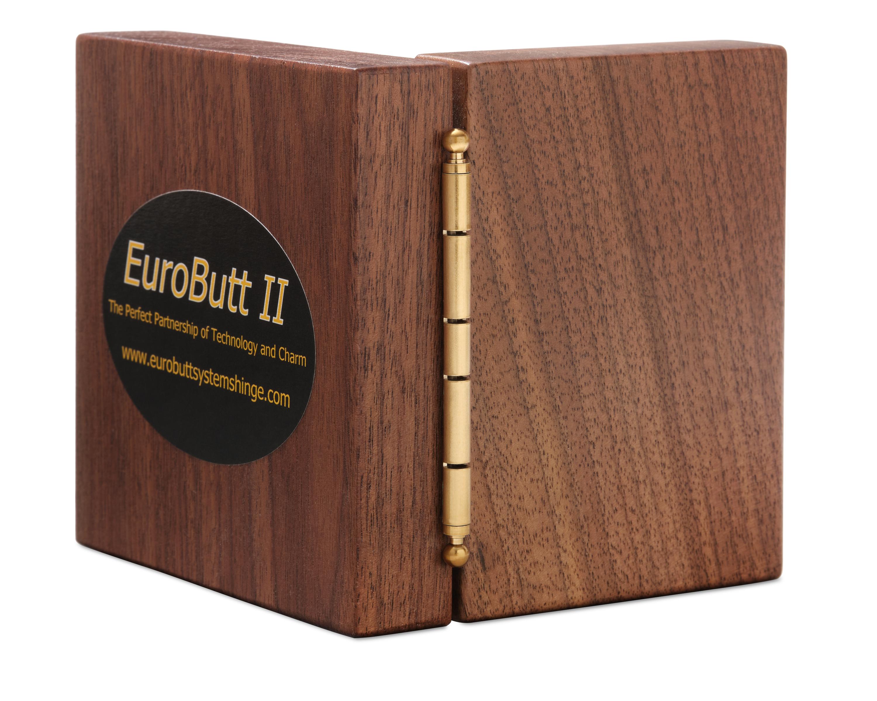 EuroButt block aged tarnished brass