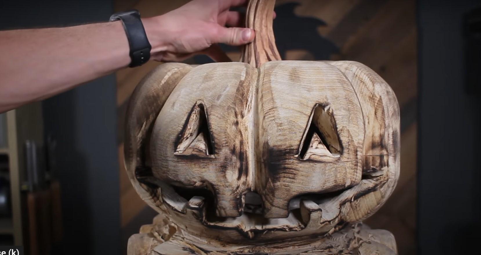 Preston Miller chainsaw Jack O'Lantern