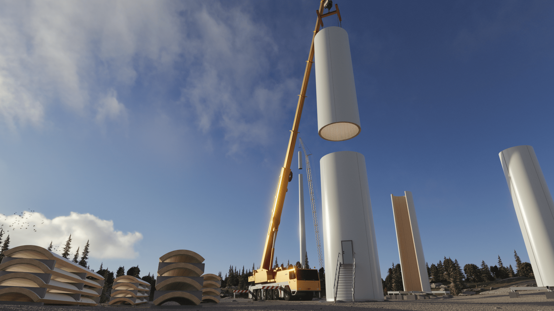 Metsä Wood to supply LVL products for Modvion's wooden wind
