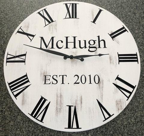 Monport Engraved Clock