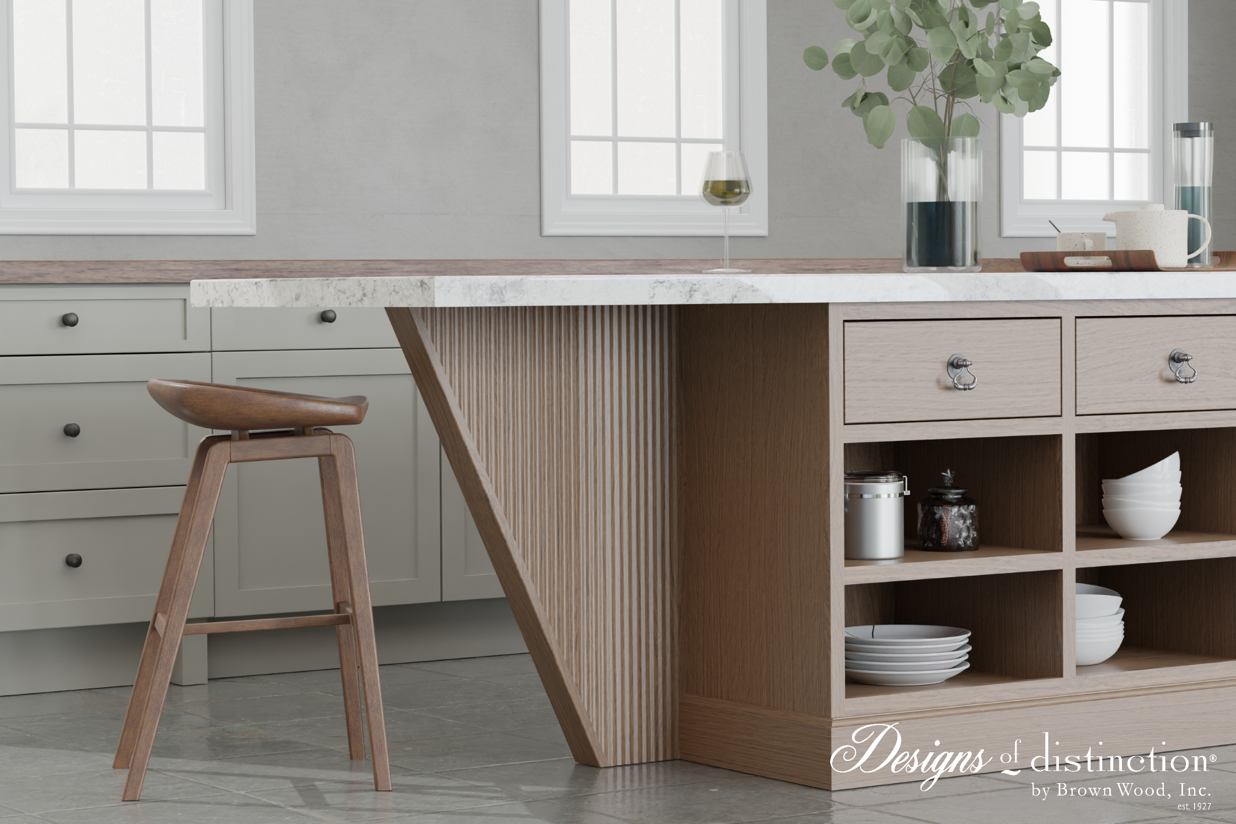 Designs of Distinction by Brown Wood Ind. table base shapes for use with tambour