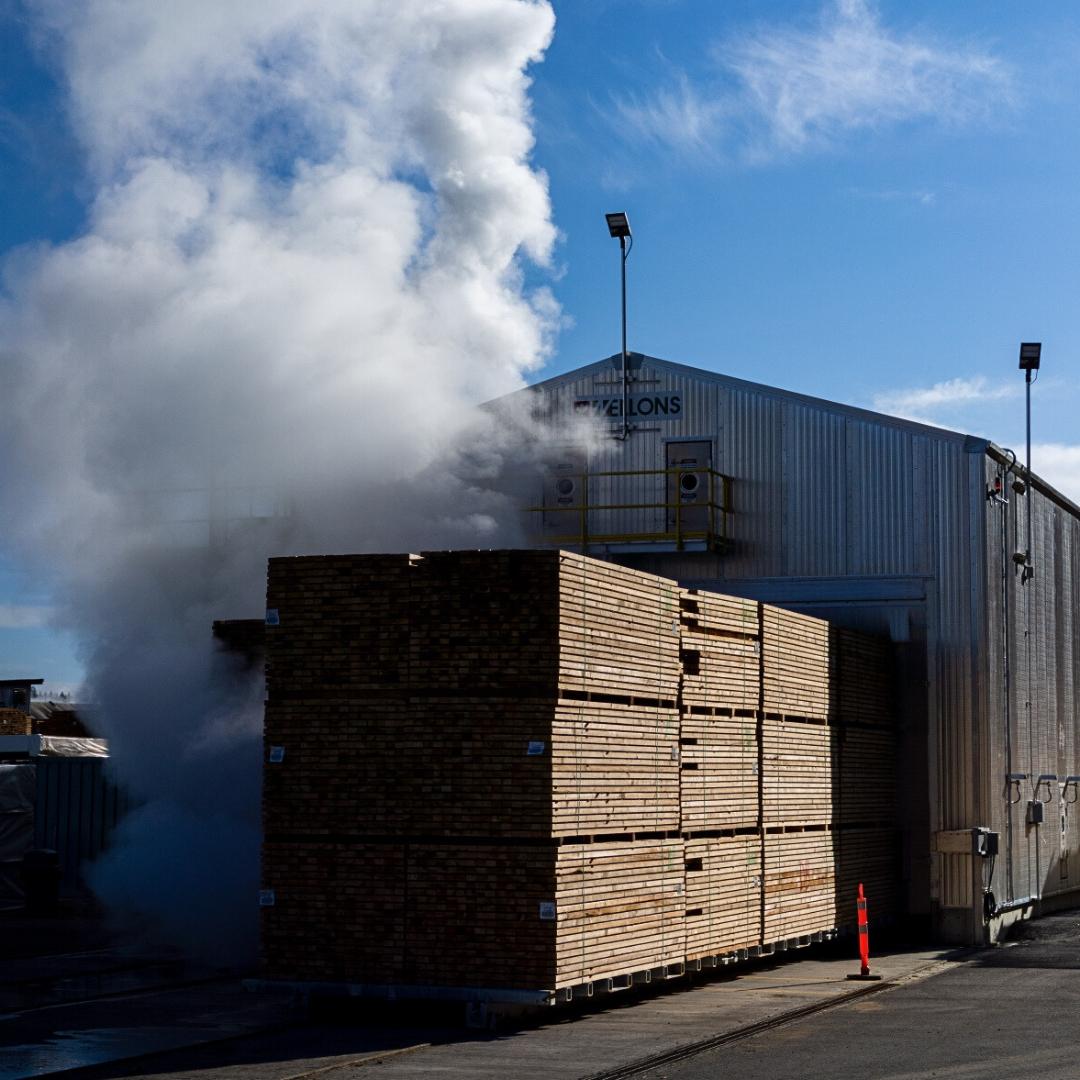 Western Wood Products continuous dry kiln Saltair sawmill