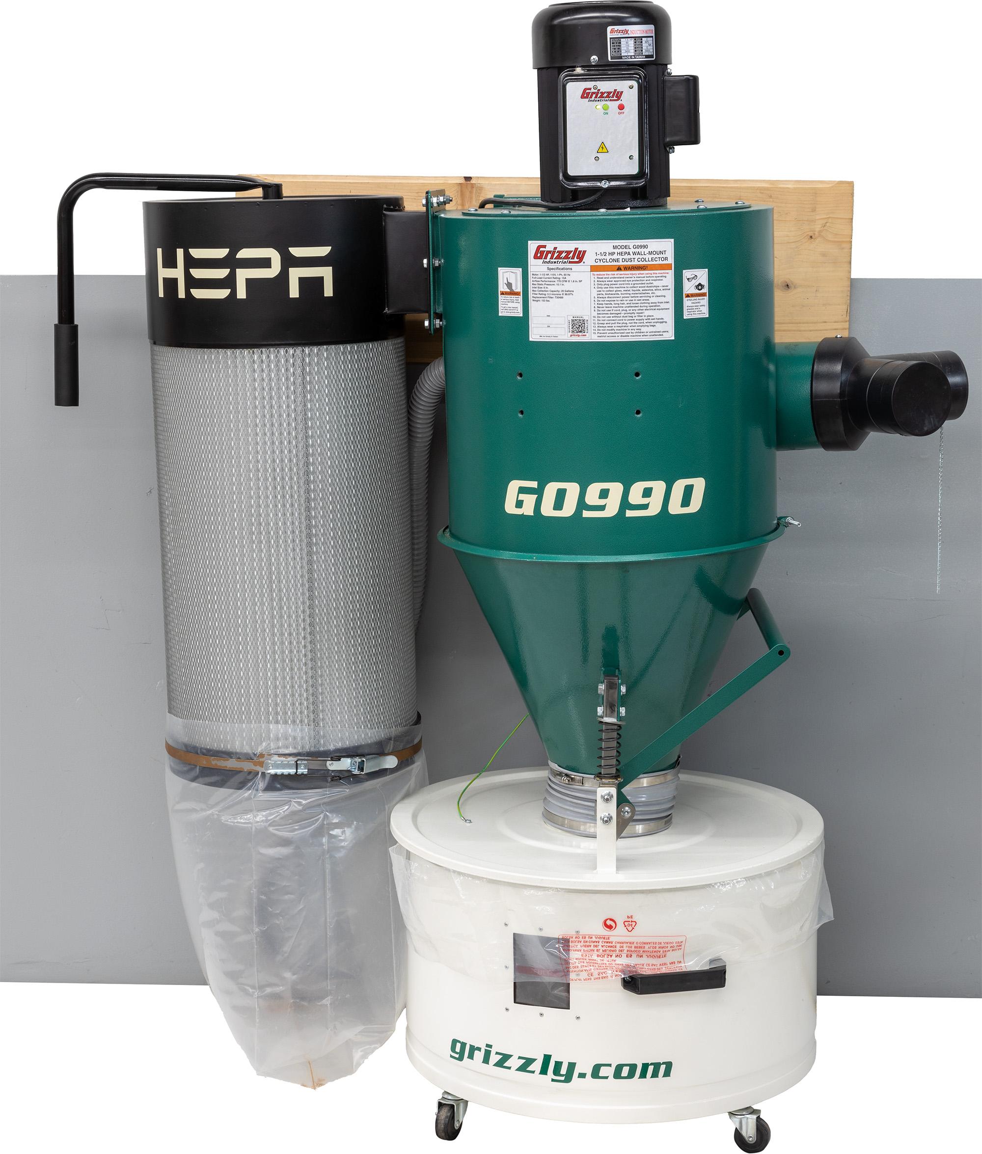 GCP-SEC9 ベジット Wall-mount HEPA cyclone dust collector | Woodworking Network