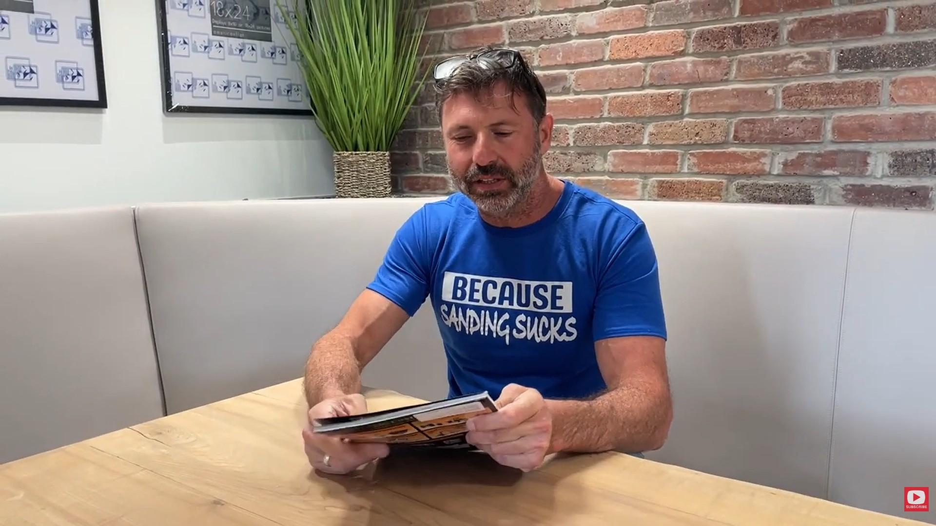 Brad Cairns in his break room