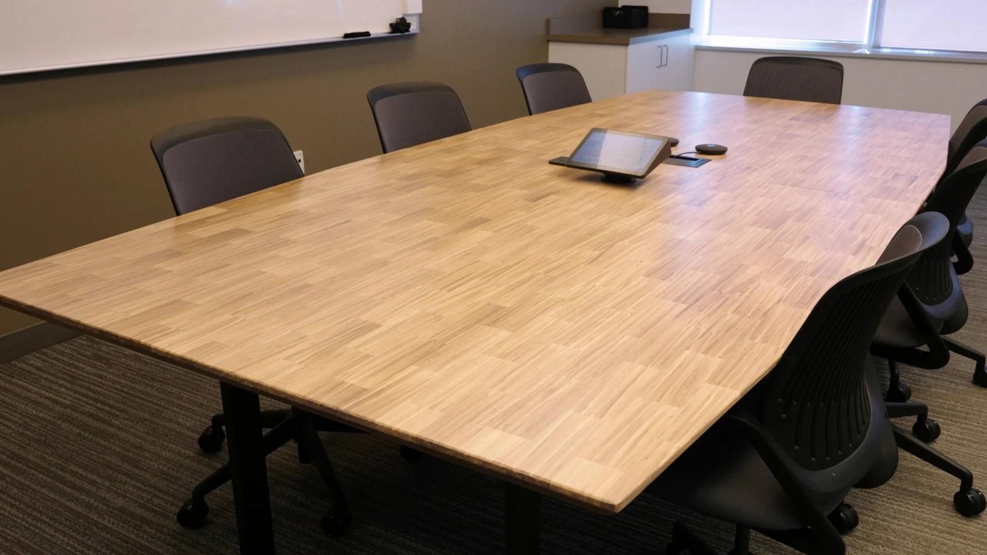 Vancouver Airport's boardroom table crafted from 72,000 recycled ...