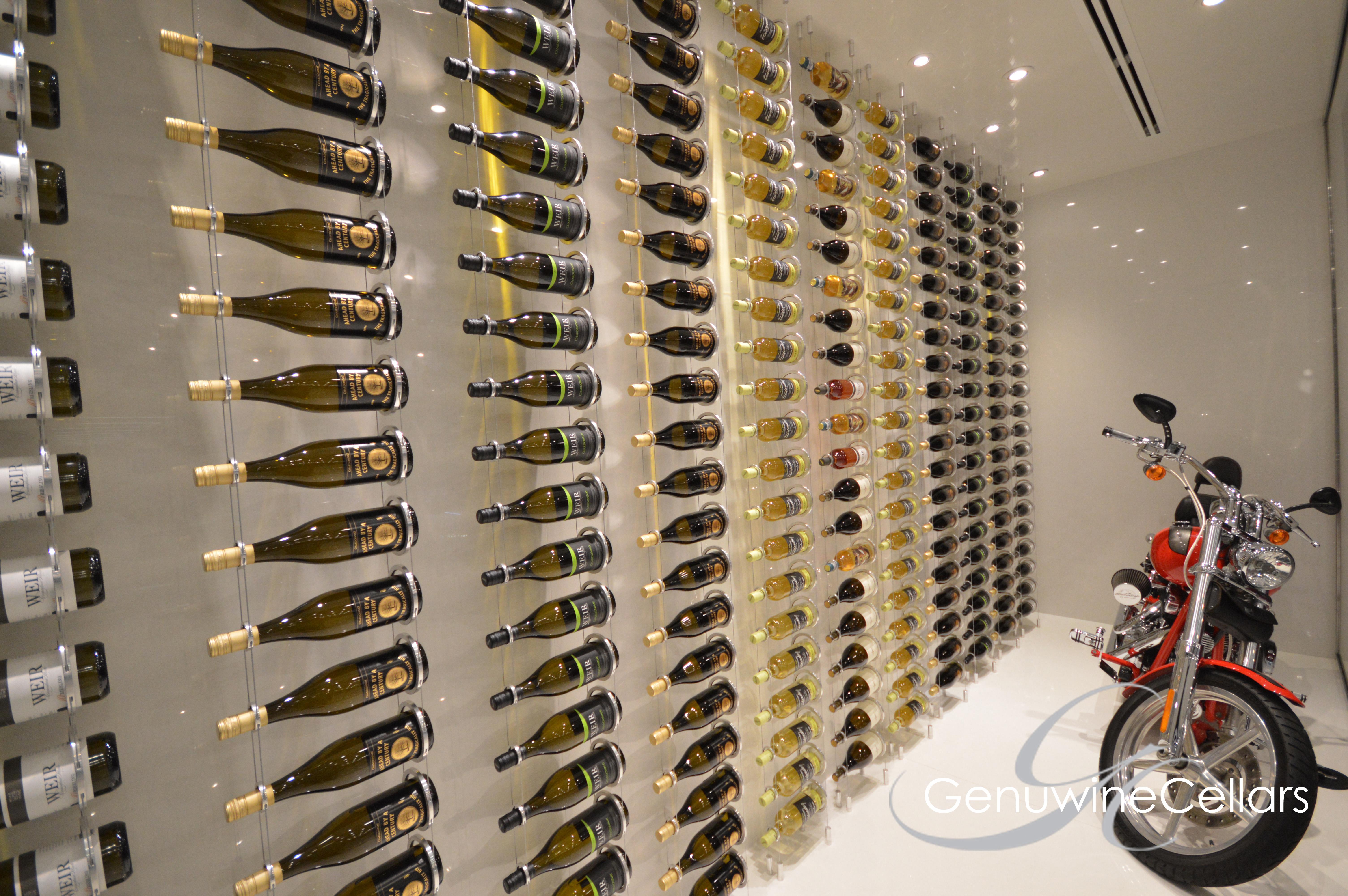 Genuwine floating wine storage system